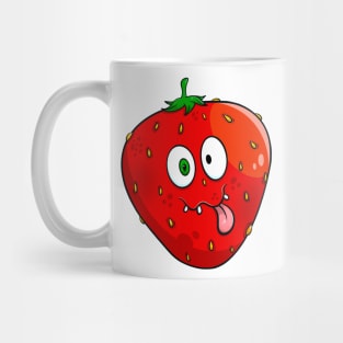 funny face strawberry Mug